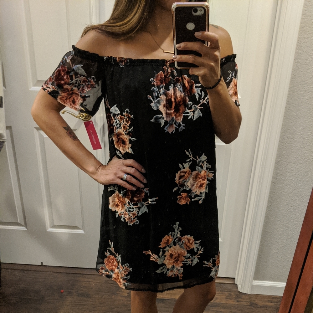 NWT off the shoulder dress